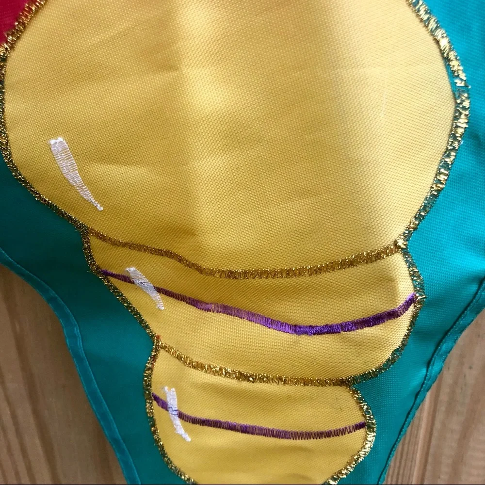 Christmas Holiday Flag Large Ornaments